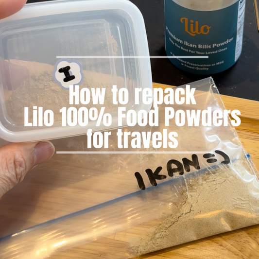 How to repack Lilo 100% Food Powders