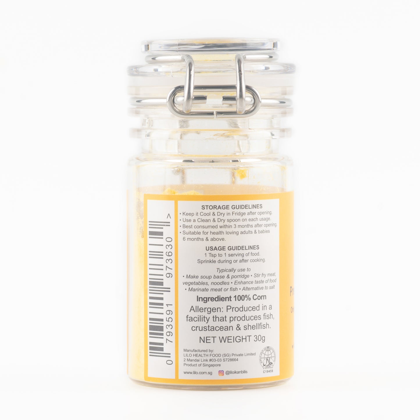 Corn Powder Bottle 30 grams - Lilo Premium Series