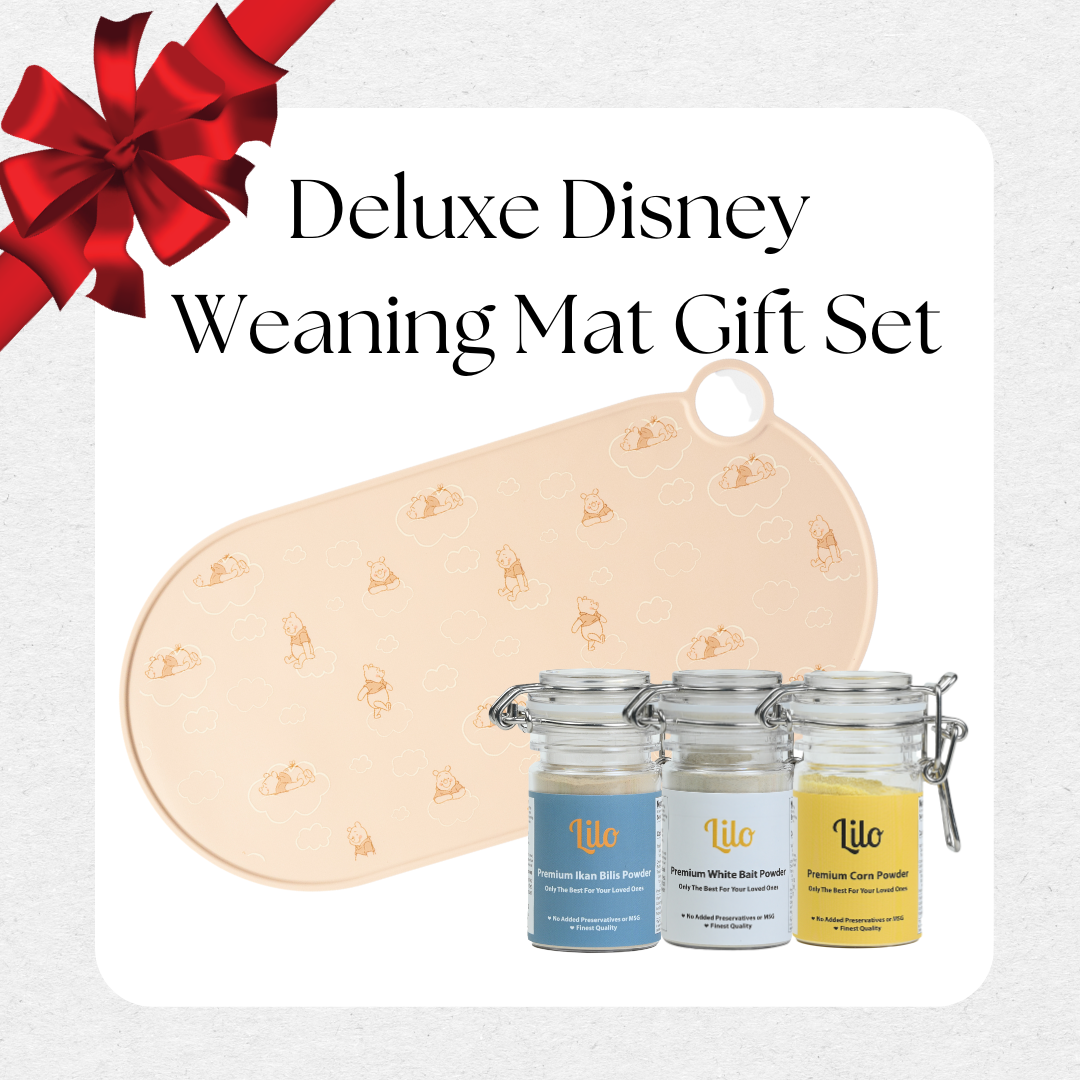 Disney Deluxe Weaning Bib/ Mat Gift Set - Lilo Premium Ikan Bilis Powder