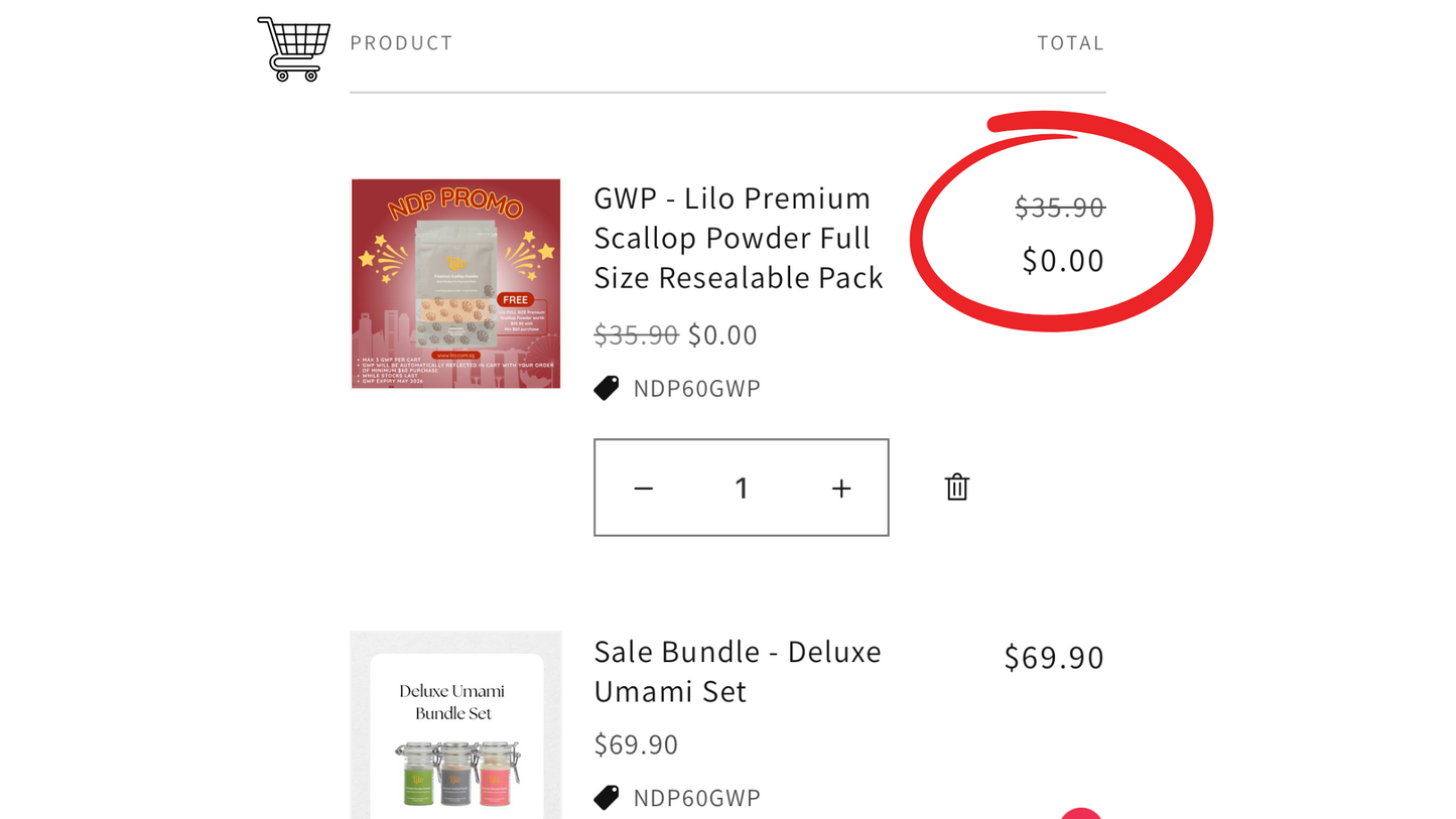GWP - Lilo Premium Scallop Powder Full Size Resealable Pack