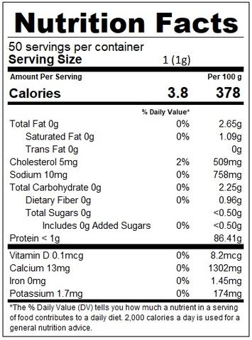 Lilo Premium Ikan Bilis Powder Resealable Refill Pack 55grams - Lilo Premium Ikan Bilis Powder