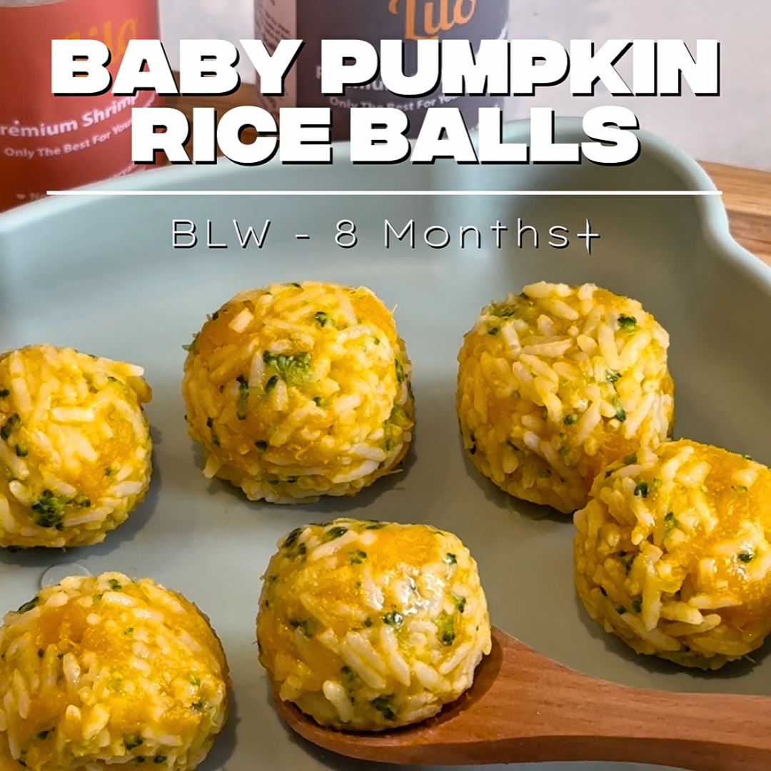 Baby Pumpkin Rice Balls – Lilo Premium Ikan Bilis Powder
