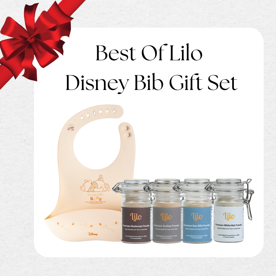 Disney BEST OF LILO Weaning Bib/Mat gift set - Lilo Premium Ikan Bilis Powder