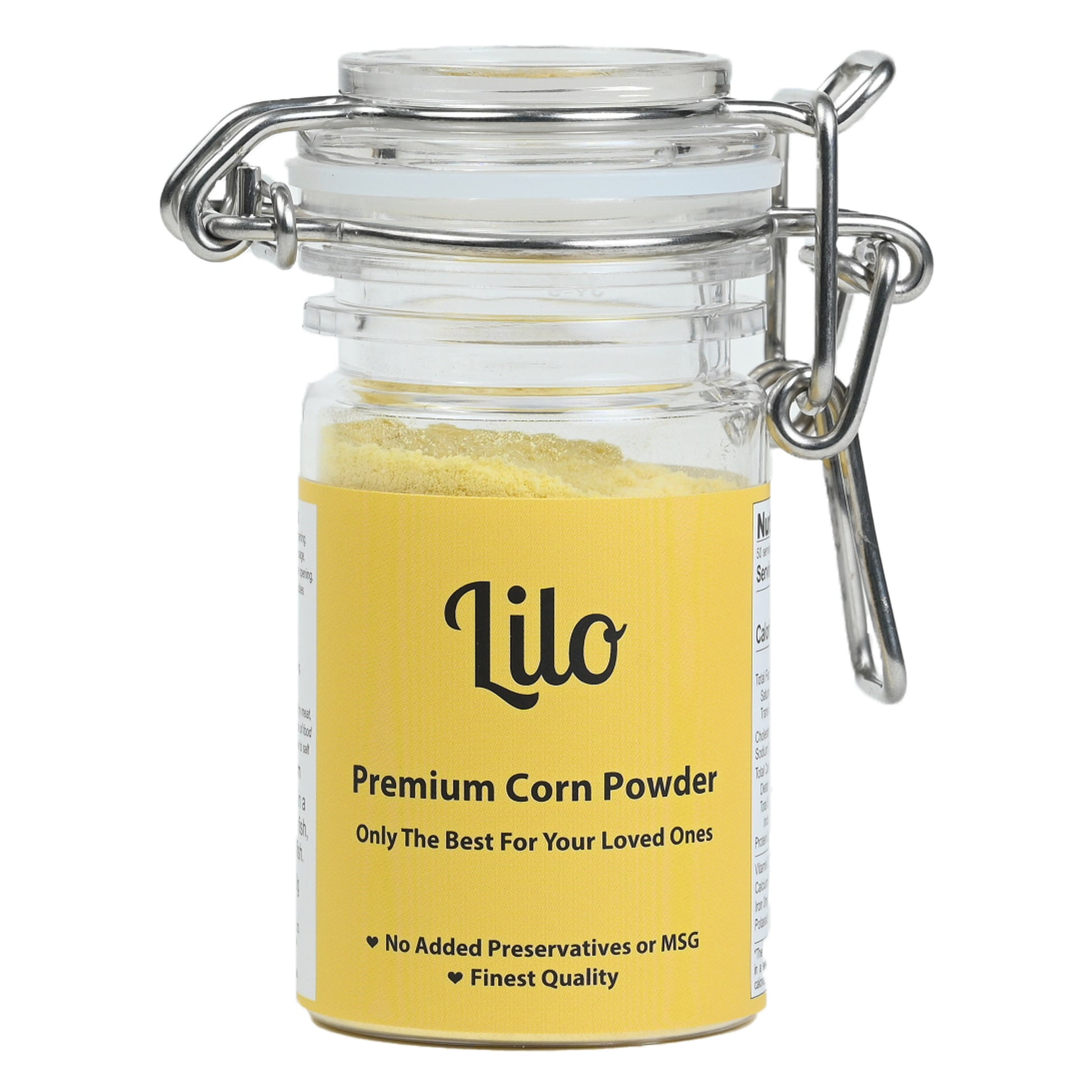A Lilo Premium Corn Powder Bottle 30 grams - Lilo Premium Ikan Bilis Powder