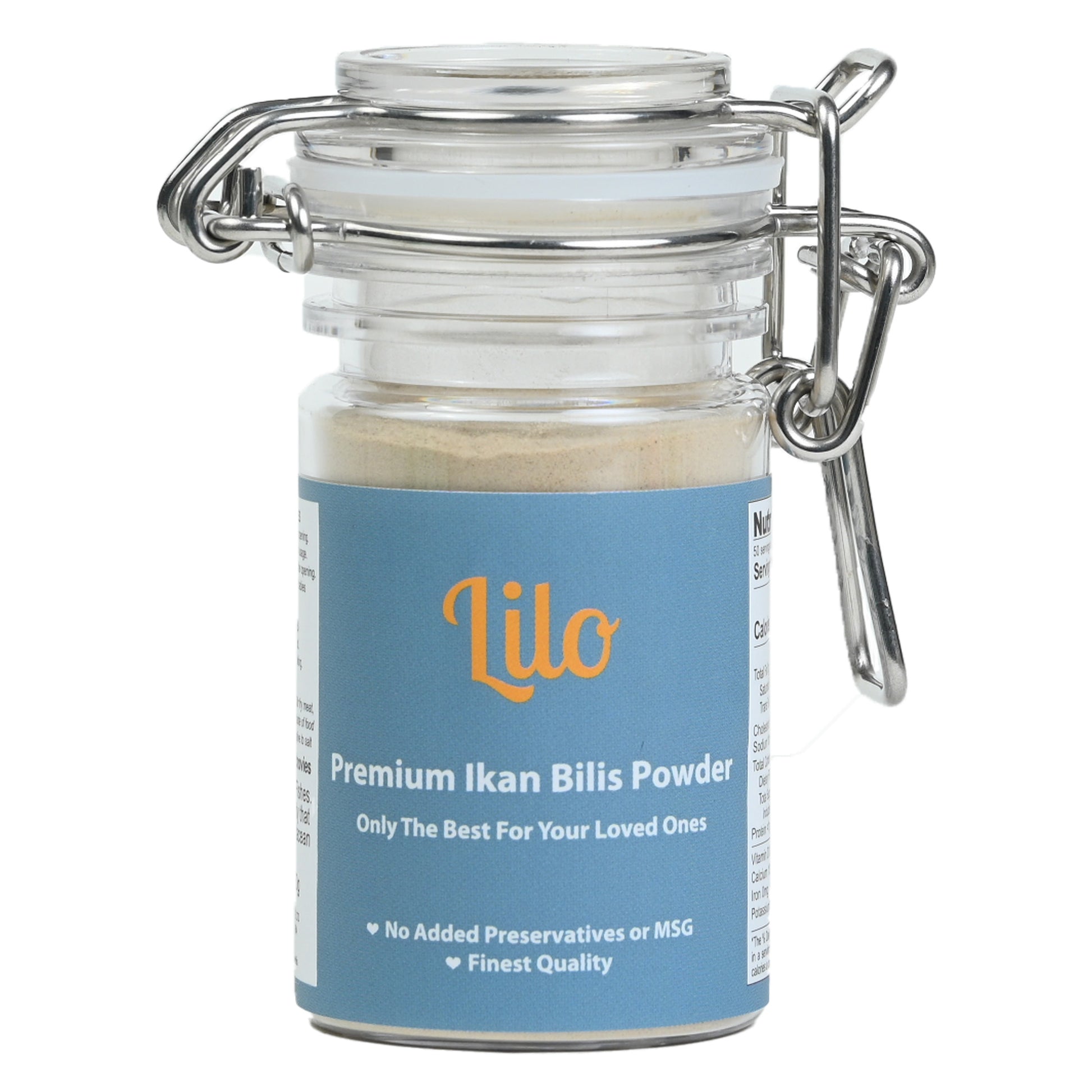 Lilo Premium Ikan Bilis Powder Bottle 50grams - Lilo Premium Ikan Bilis Powder